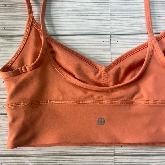 Lululemon Align Sweetheart Bra *Light Support, A/B Cup size 8 orange cream - Picture 3 of 7